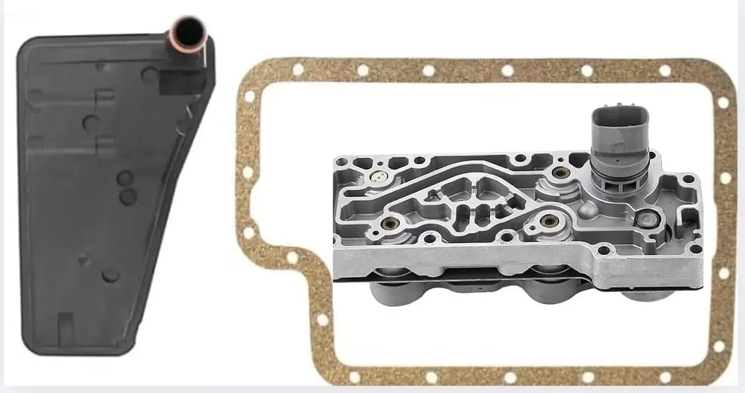 4R100 Transmission Solenoid Pack Fits F-Series E-Series F8 PWM Updated OEM Rebuilt 7.3L Diesel Includes 2WD Filter & Pan Gasket Kit 1998-2004 OEM