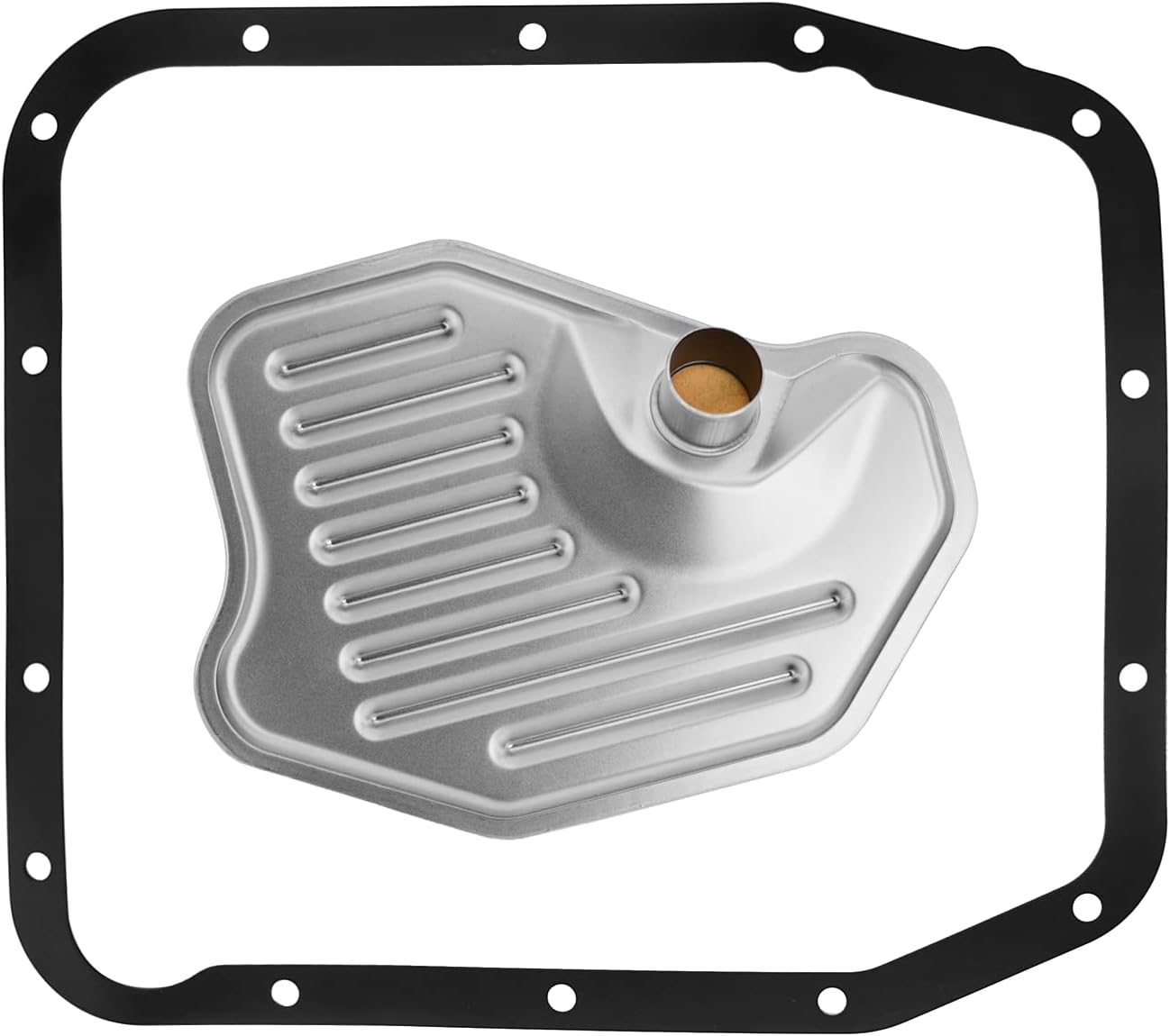 4R70W 14-Bolt Shallow Pan Transmission Filter Kit with Pan Gasket 1993-2011 OEM