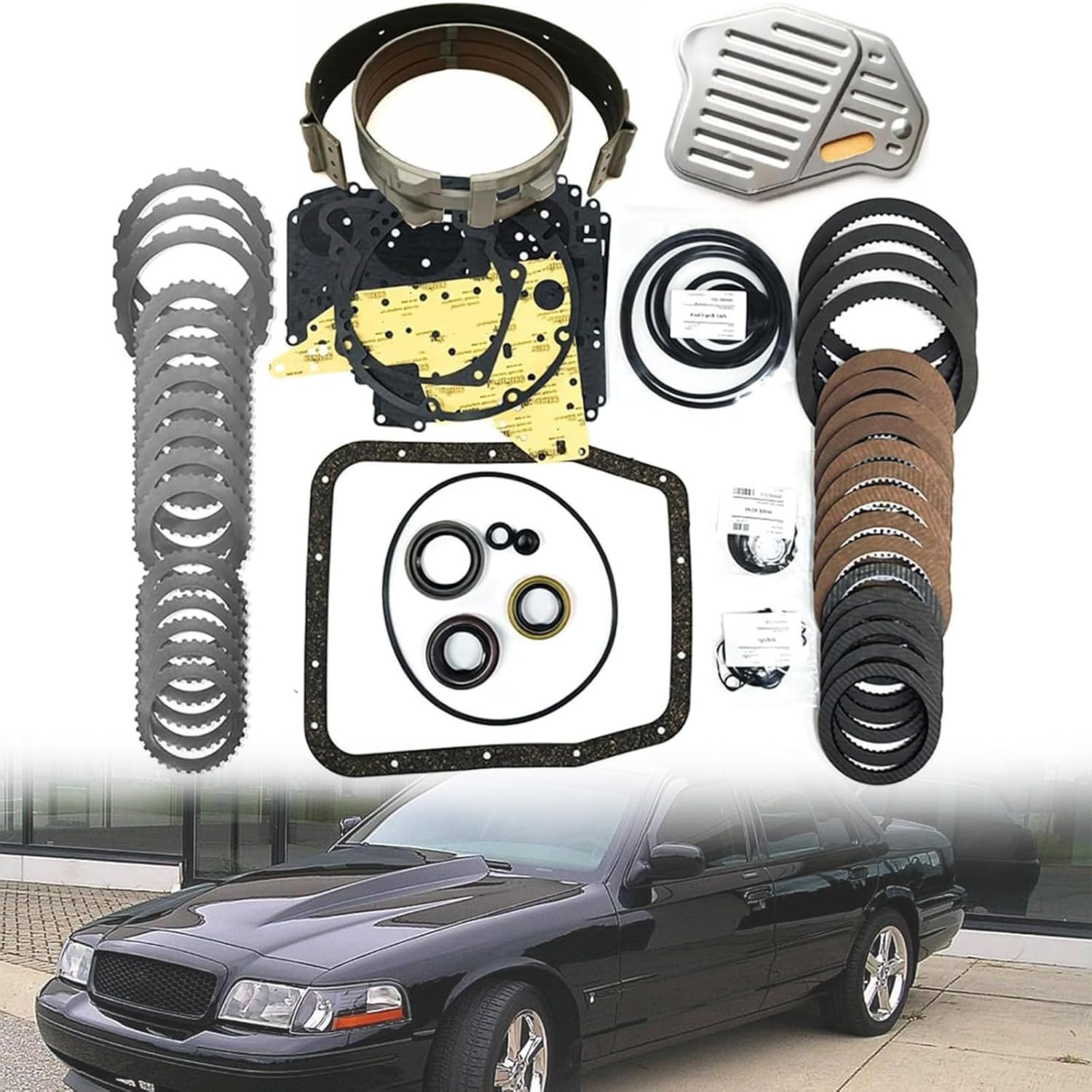 4R70W Master Transmission Rebuild Kit with Filter & Band 1997-2003 OEM