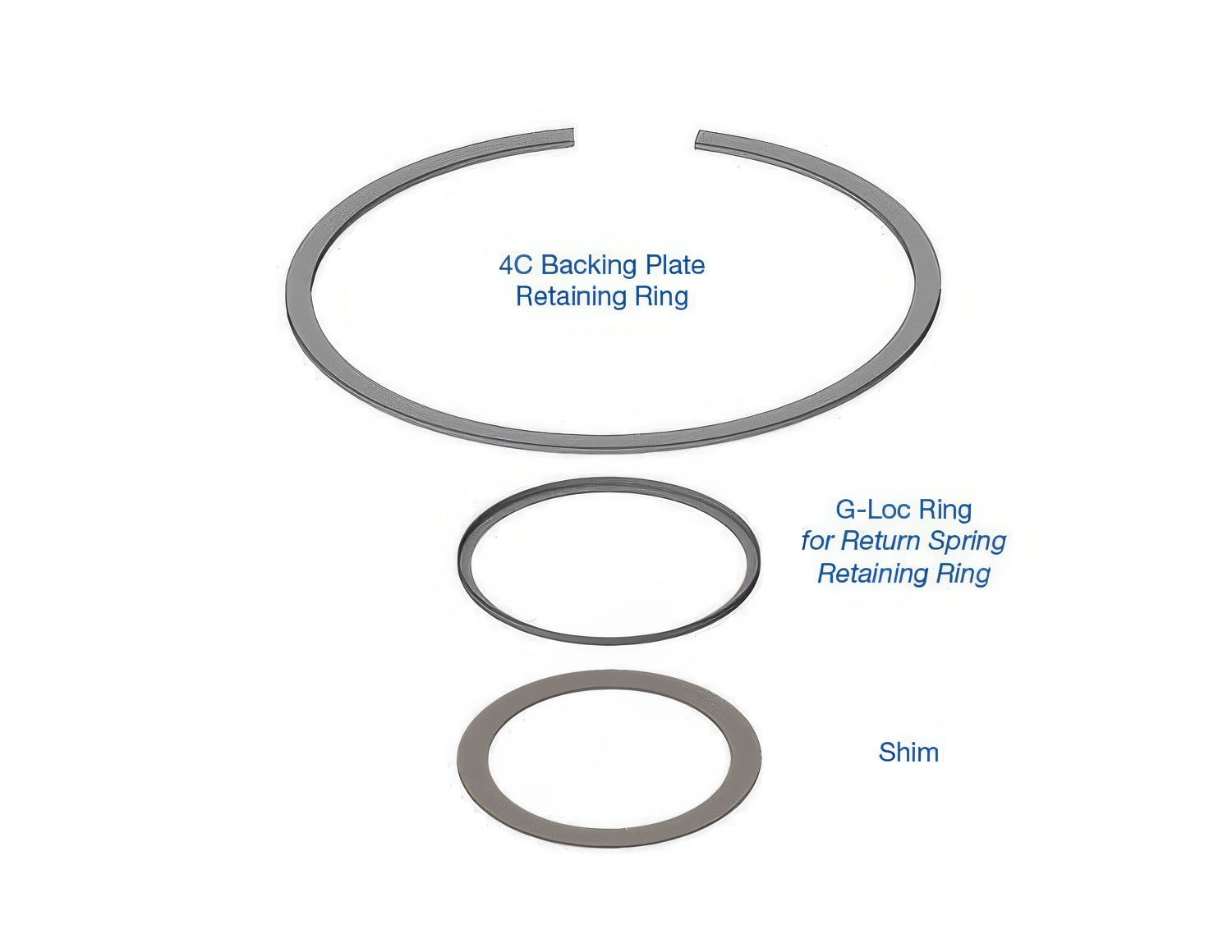 Sonnax 4C Retaining Ring & Shim Kit for 545RFE - 72978-01K
