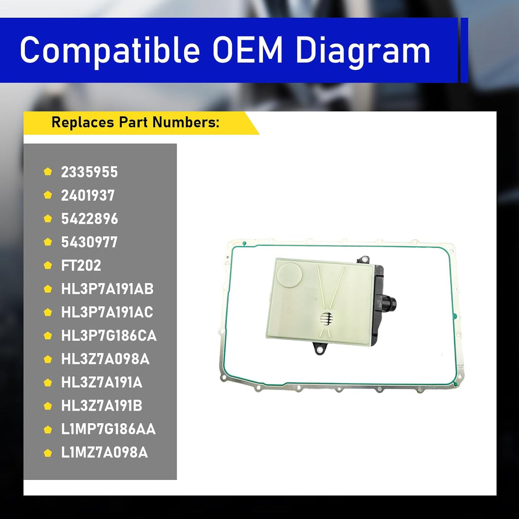 10R80 Transmission Filter 2017-2024 HL3P7G186CA OEM - image 5