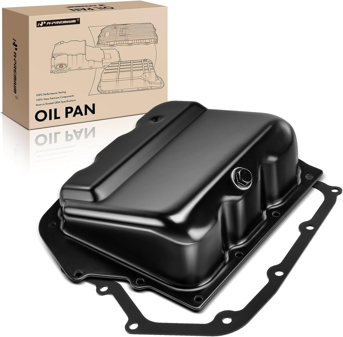 62TE 6-Speed Automatic Transmission Oil Pan with Plug and Gasket OEM