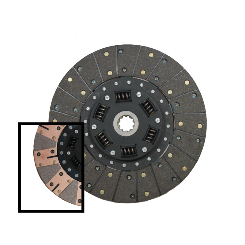 McLeod Disc Perf. Sprung Hub Brz Button Facing 10.5in X 1 X 10 Spline - 260510