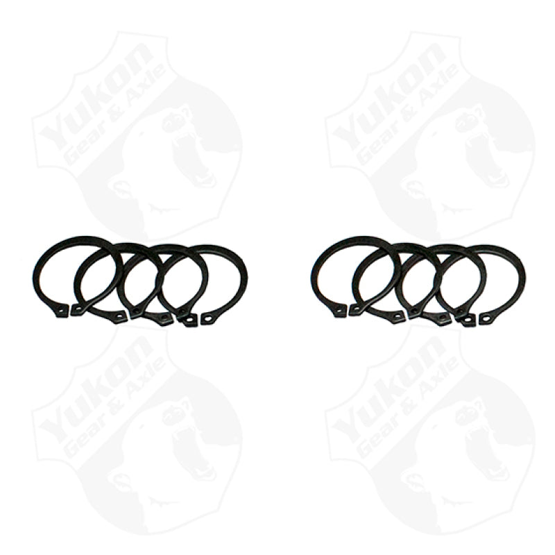 Yukon Gear (4) Full Circle Snap Rings / Fits Dana 60 733X U-Joint w/ Aftermarket Axle - YP SJ-733X-502