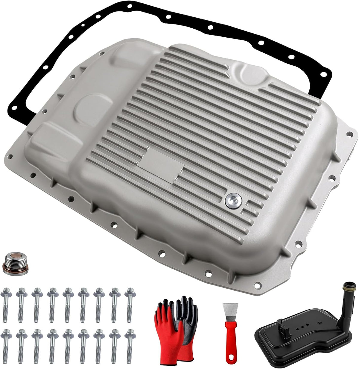 6L80 Aluminum Transmission Oil Pan Kit with Filter OEM