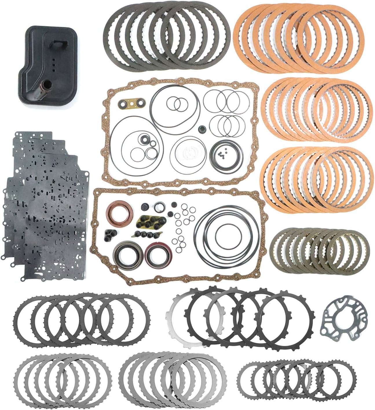 6L80 Rebuild Kit with Filter and Steel Clutch Plates 2006-Up OEM