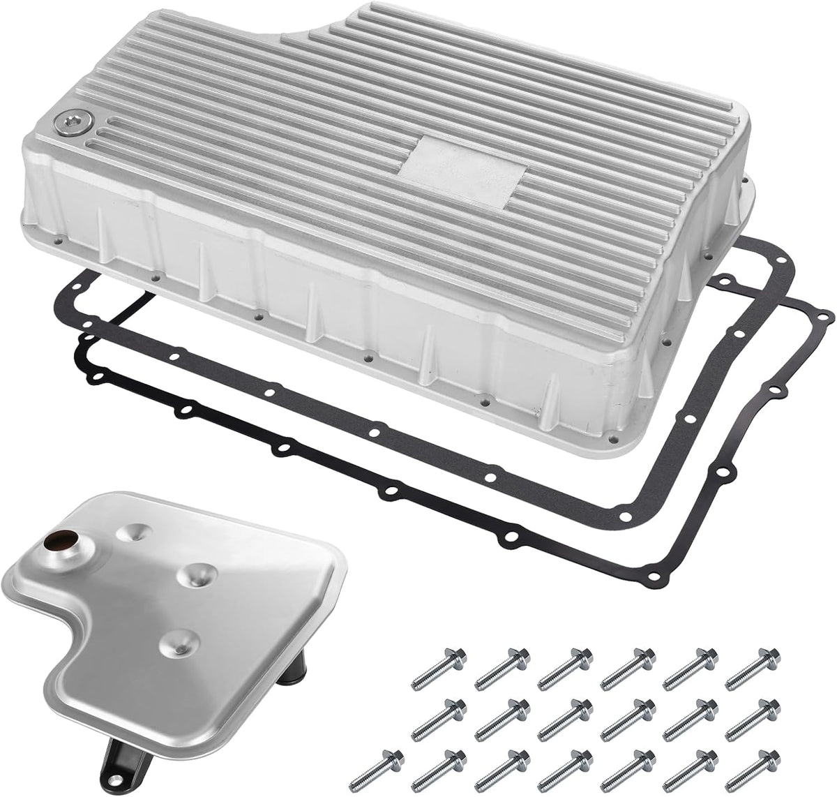 6R140 Deep Aluminum Transmission Oil Pan Kit with Filter 2011-2019 OEM