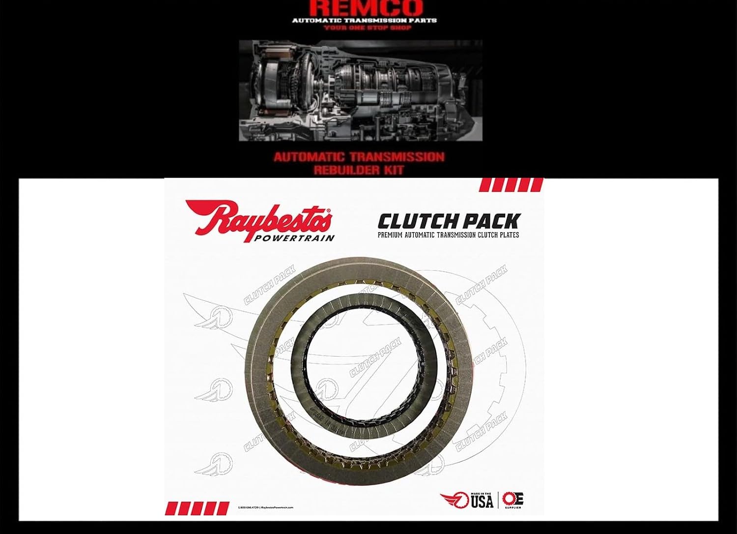 6R140 Friction Clutch Kit - Raybestos 15-19 OEM