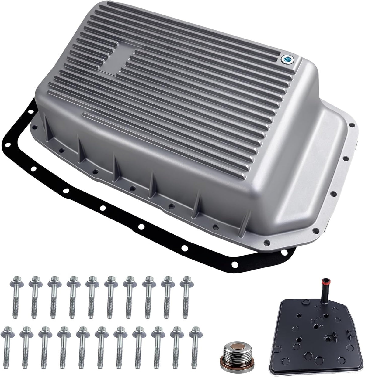 6R80 Deep Cast Aluminum Transmission Oil Pan Kit with Filter OEM