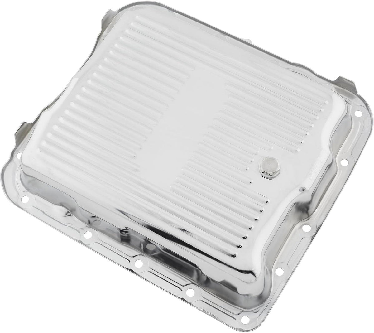 700R4 Stock Capacity Chrome Steel Transmission Oil Pan OEM