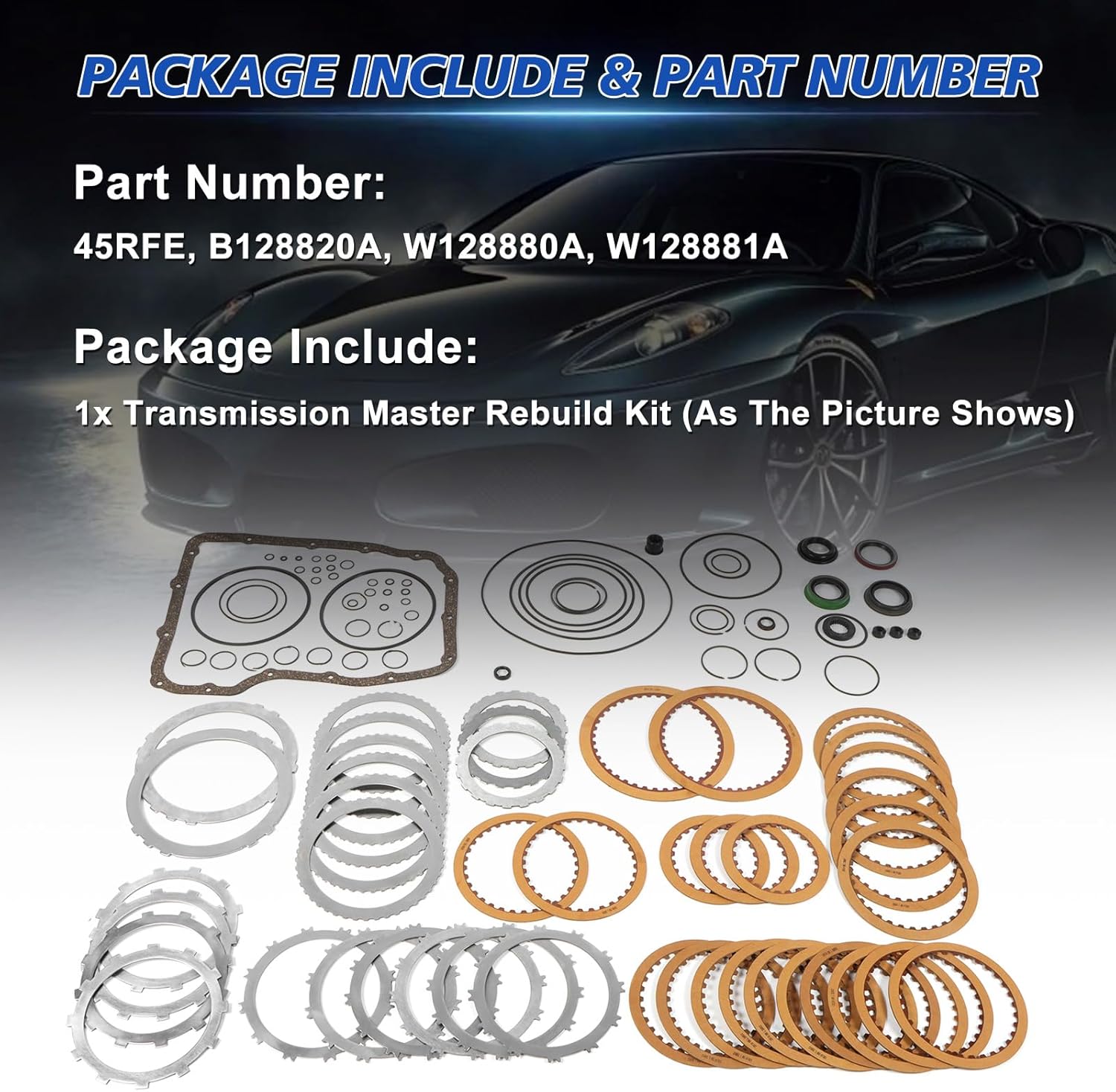 45RFE Master Rebuild Kit 1999-2010 - Aftermarket - image 4