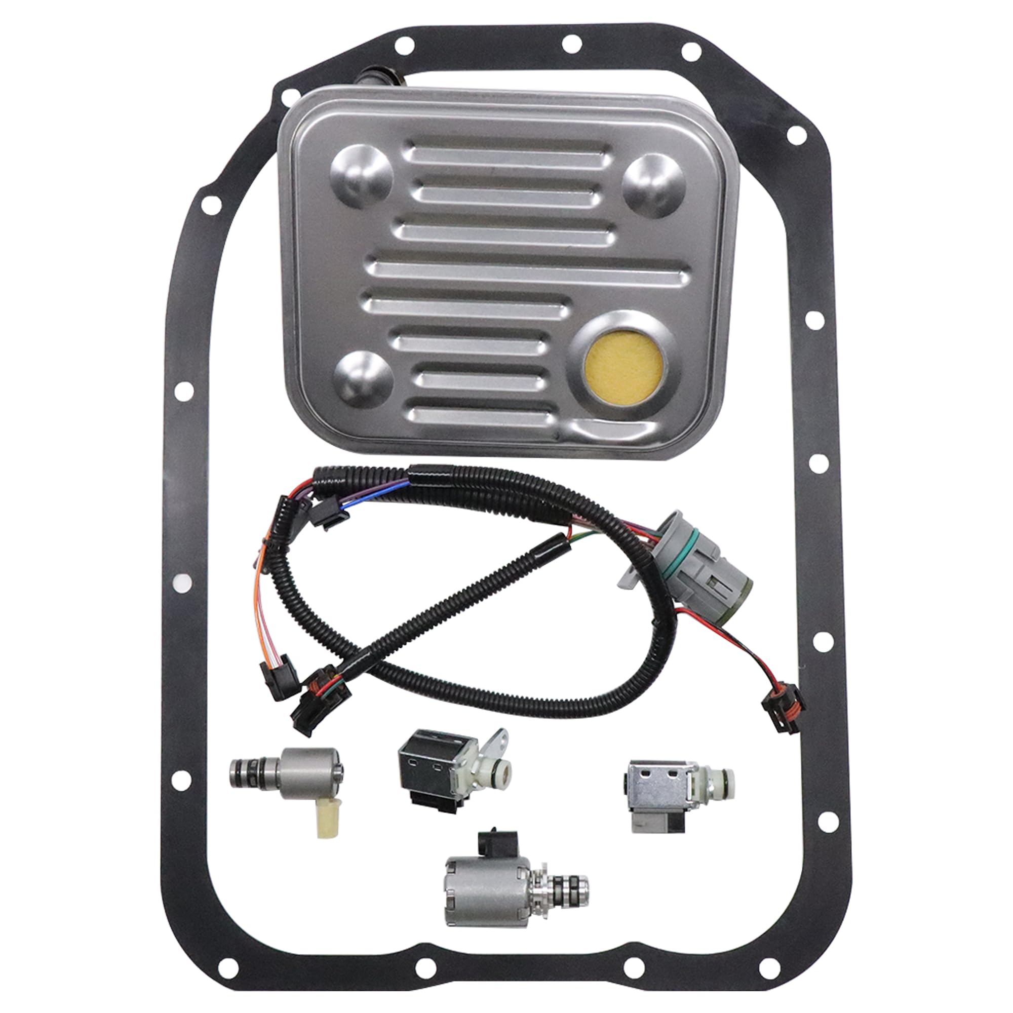 4L80E Transmission Solenoid Kit with Internal Wire Harness EPC Shift A&B TCC 7-Piece