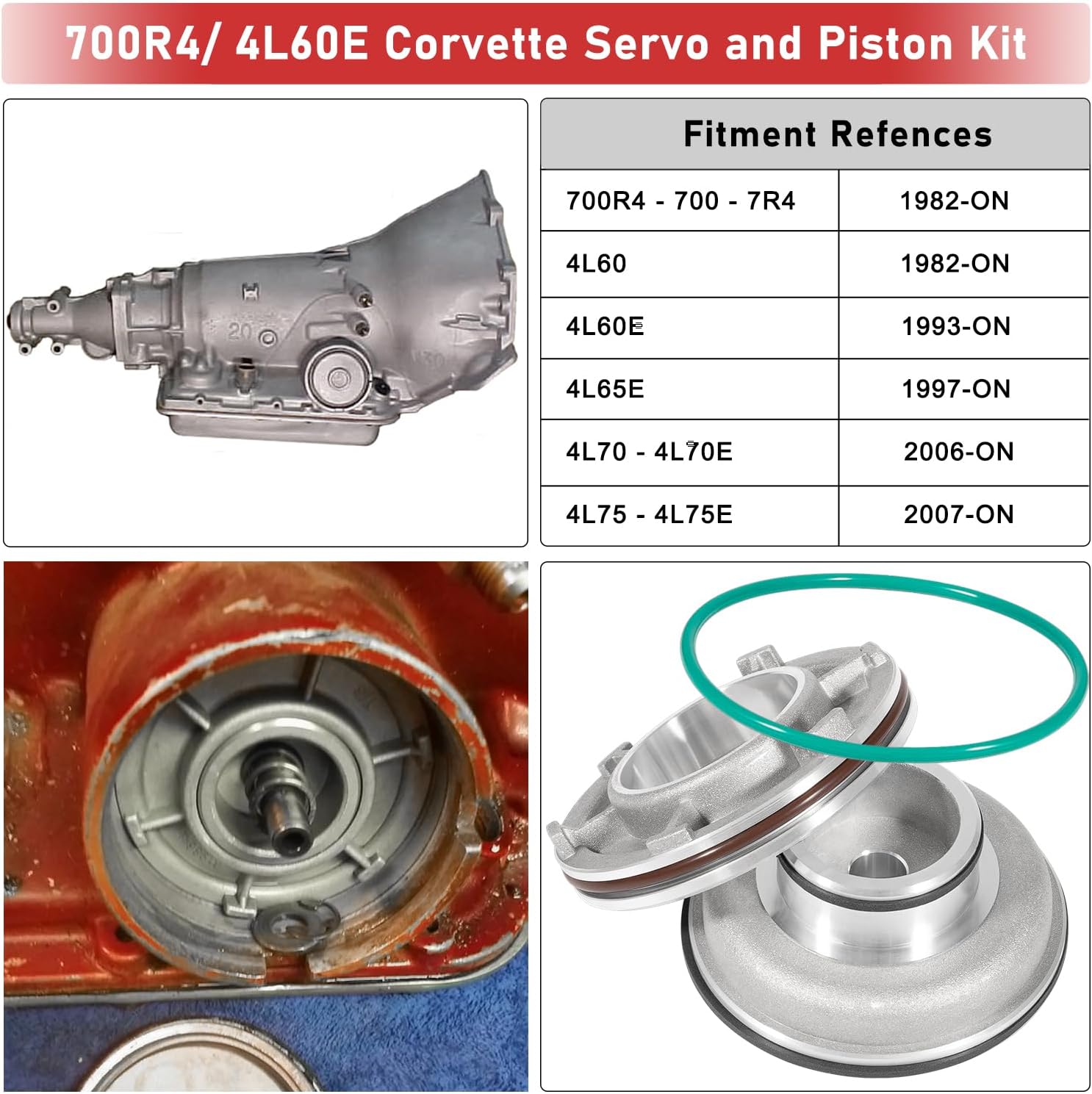 700R4 Lo/Reverse Clutch Servo Kit 1982-1993 TH700R4 OEM - image 2