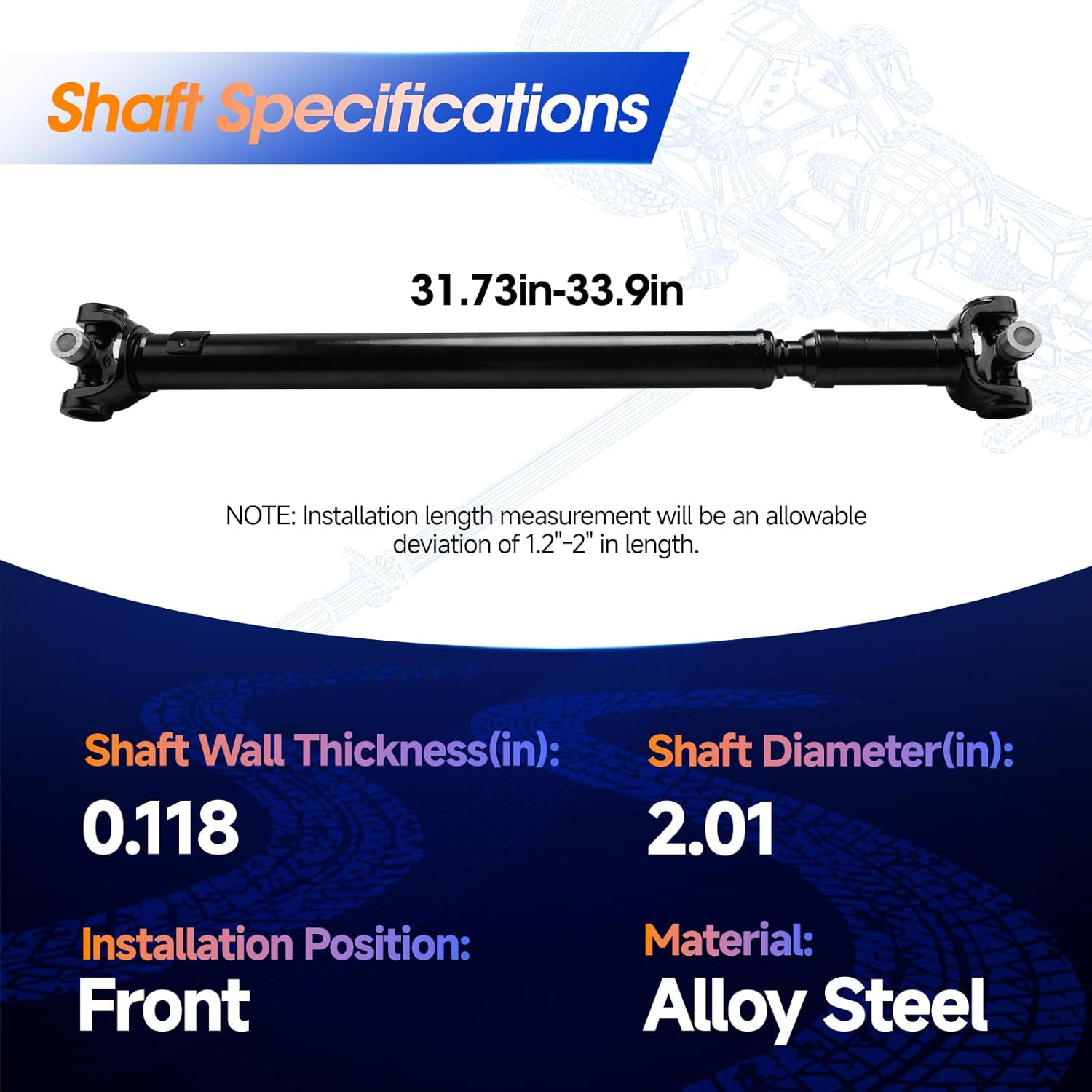 4L60E Output Shaft 1993-2008 26057959 OEM - image 3