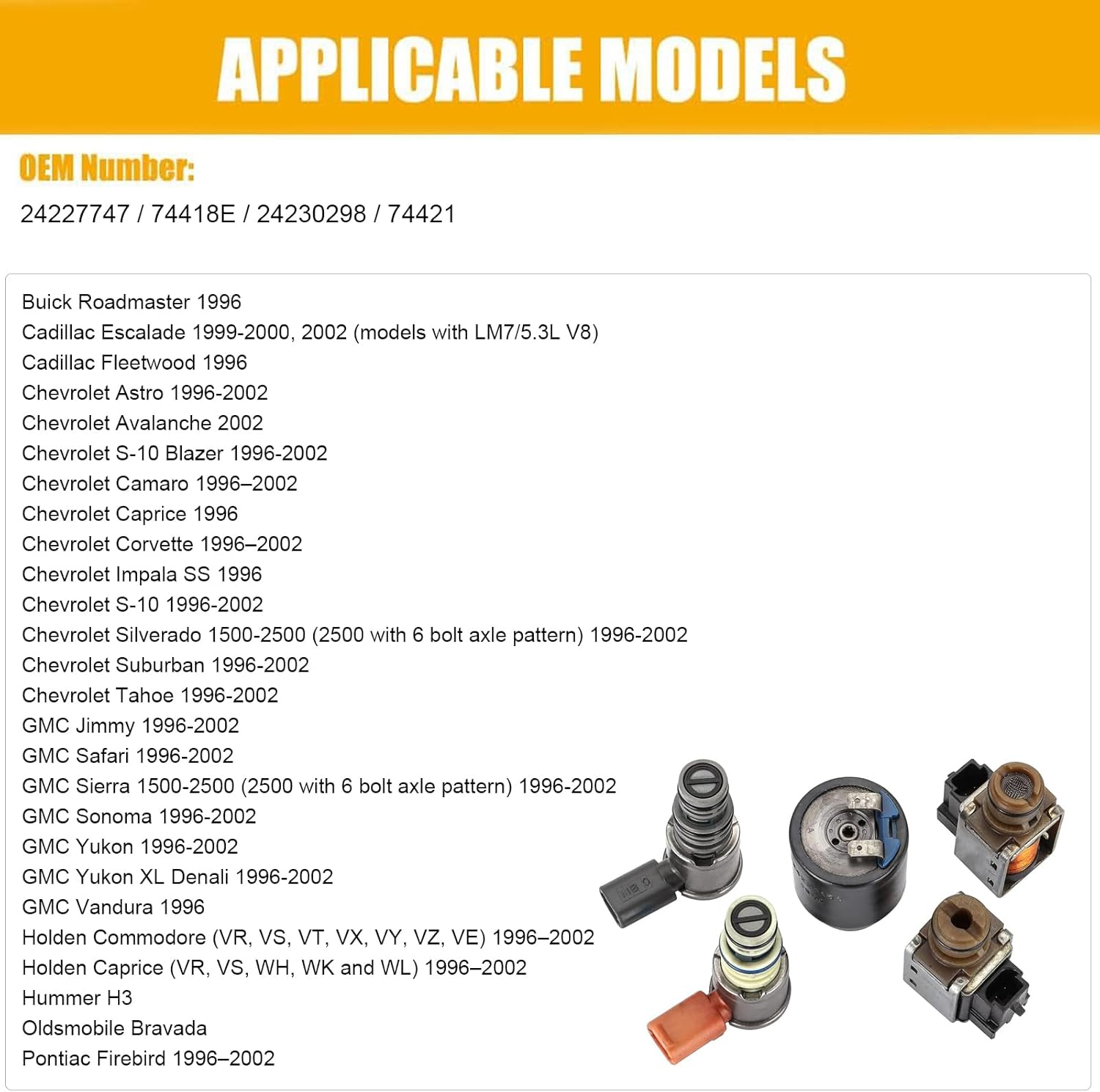 4L65E Sensor Kit 2001-2013 - Aftermarket - image 3