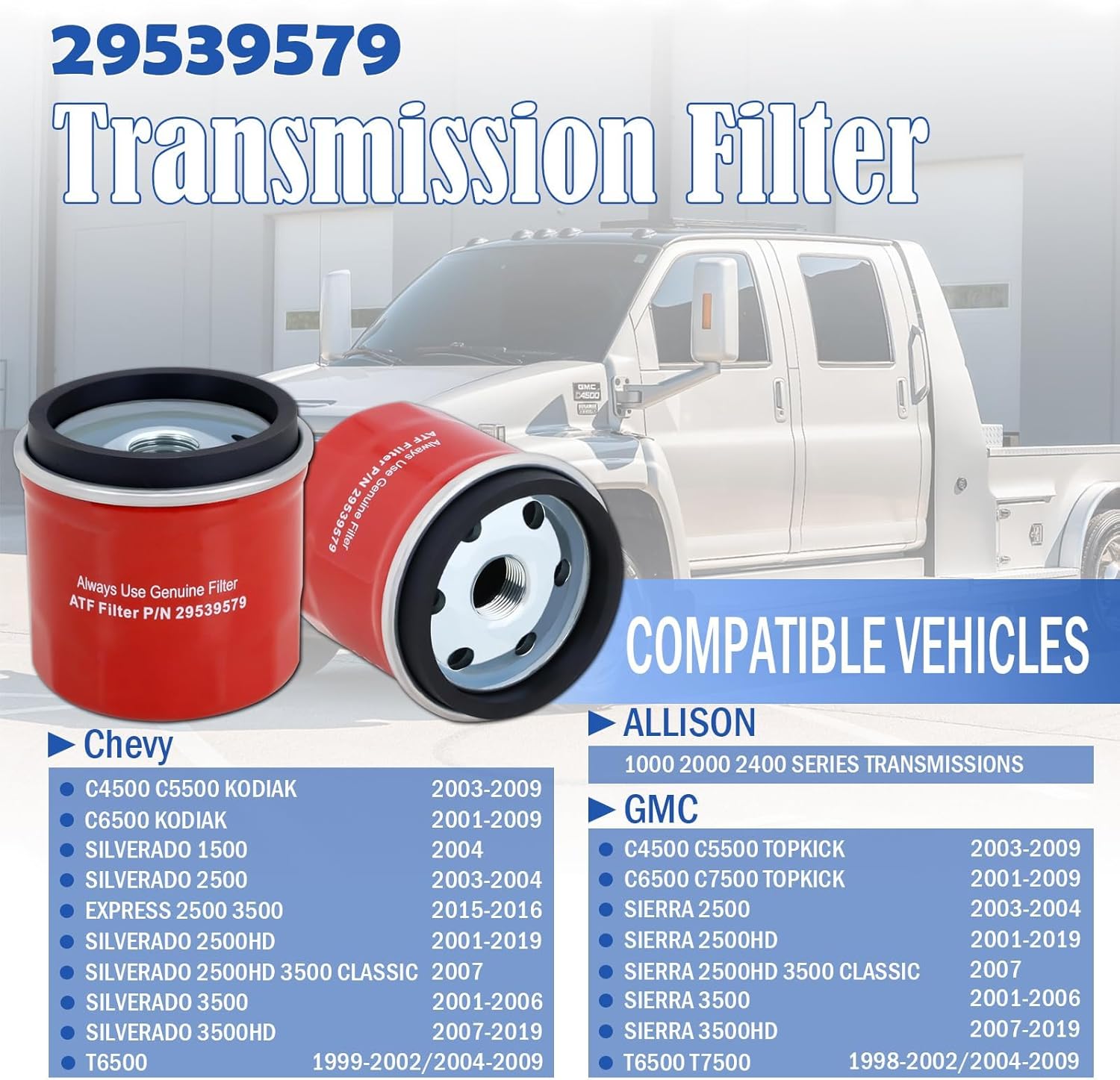Allison 1000 Transmission Filter 2001-2024 29531007 Allison - image 2