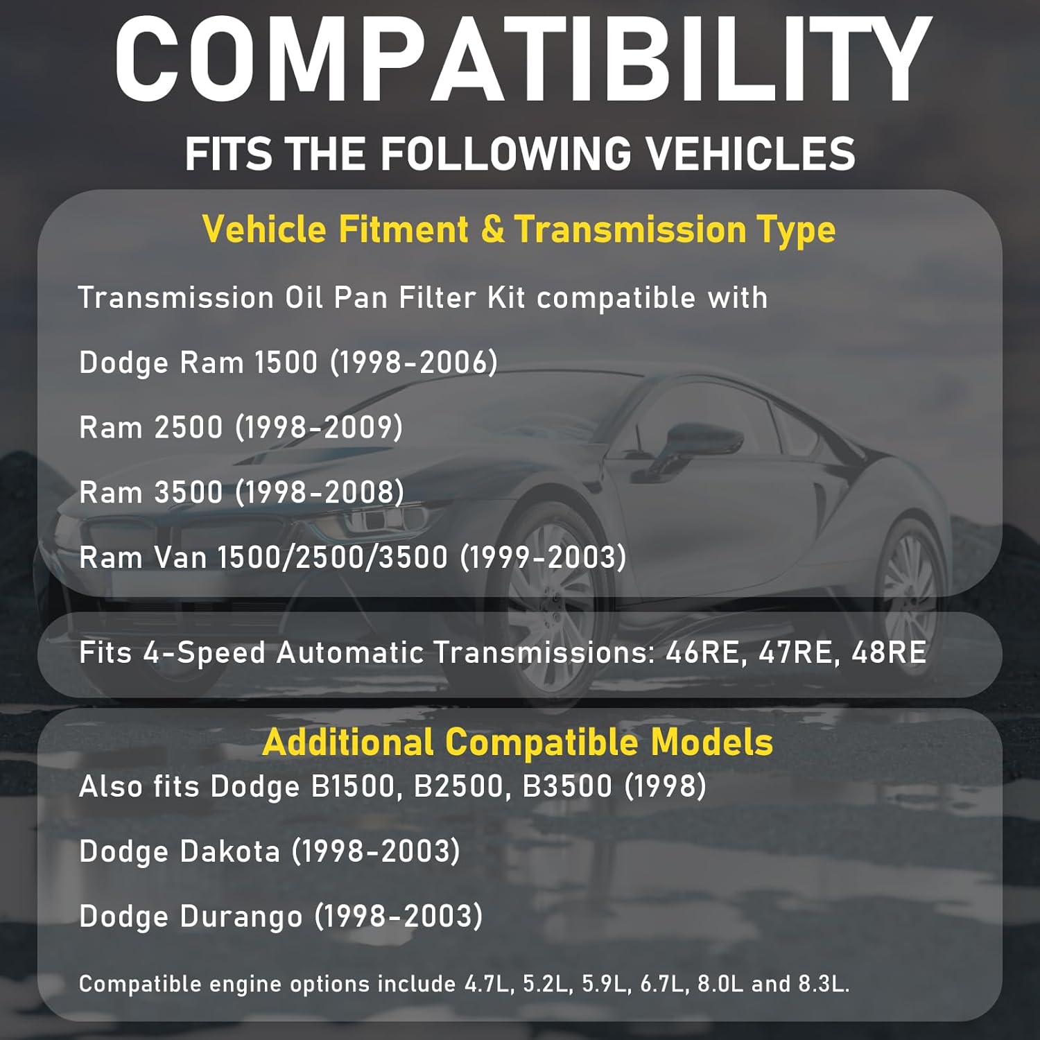 46RE Transmission Filter 1995-2003 - Aftermarket - image 3