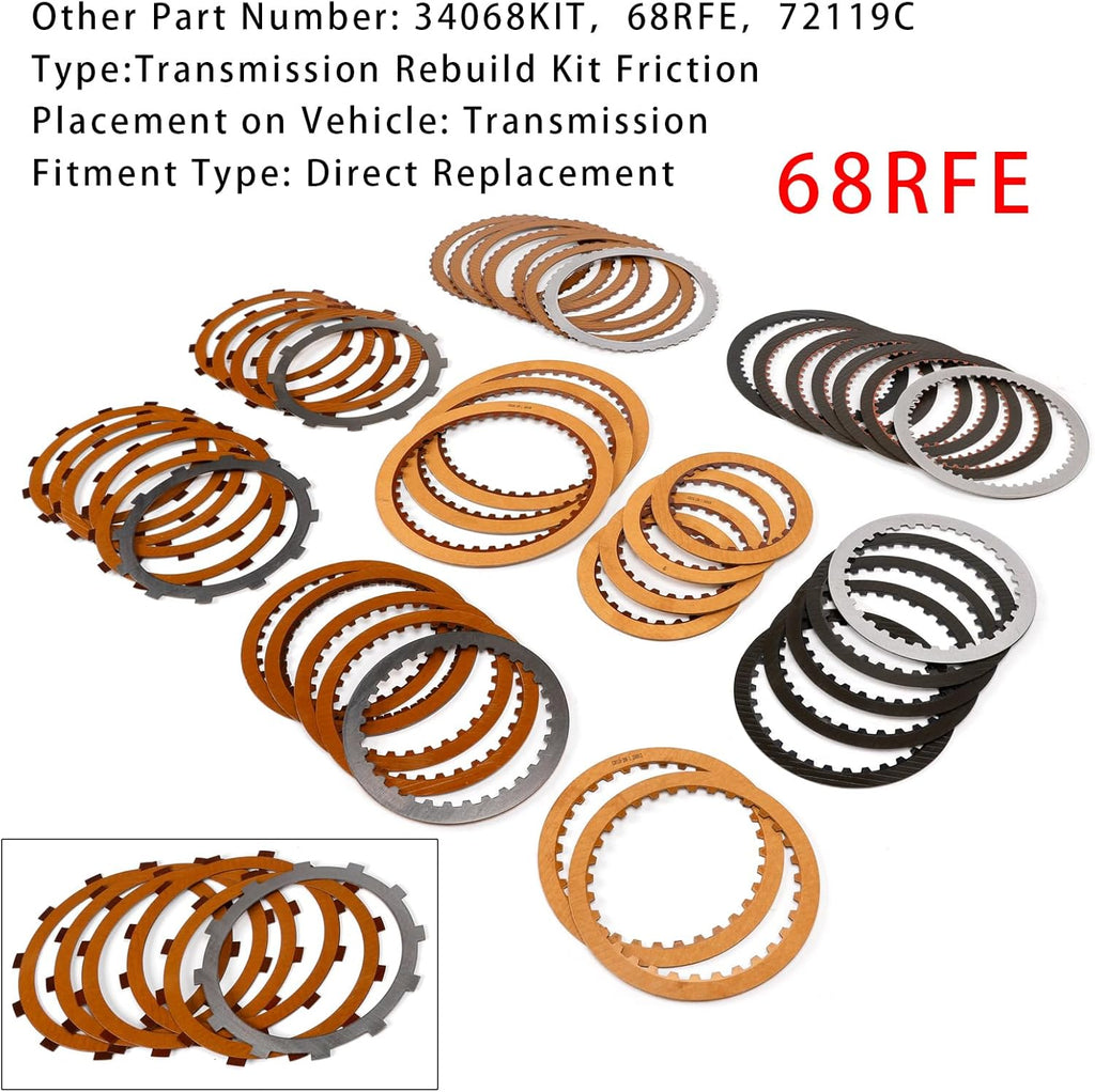 68RFE Performance Rebuild Kit 2007-2024 72119C OEM - image 2