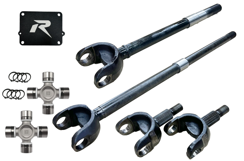 Revolution Gear & Axle 2018+ Jeep Wrangler JL & JT 1-Piece Chromoly Discovery Series Front Axle Kit - DC-D44-JLJT-1PC