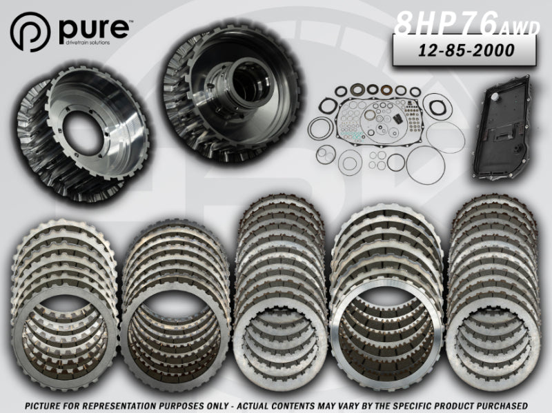 Pure Drivetrain 8HP76 High Performance Transmission Hard Parts Kit - AWD - Stage 2 - 12-85-2000