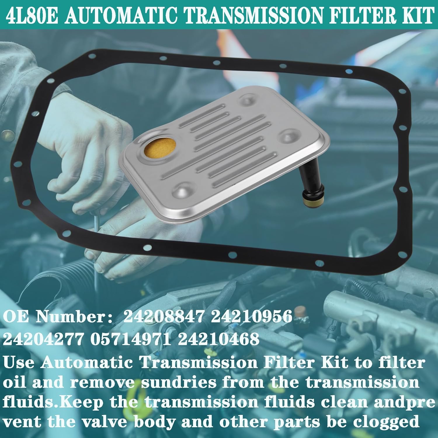 4L80E Transmission Filter 1991-2013 24208847 OEM - image 3