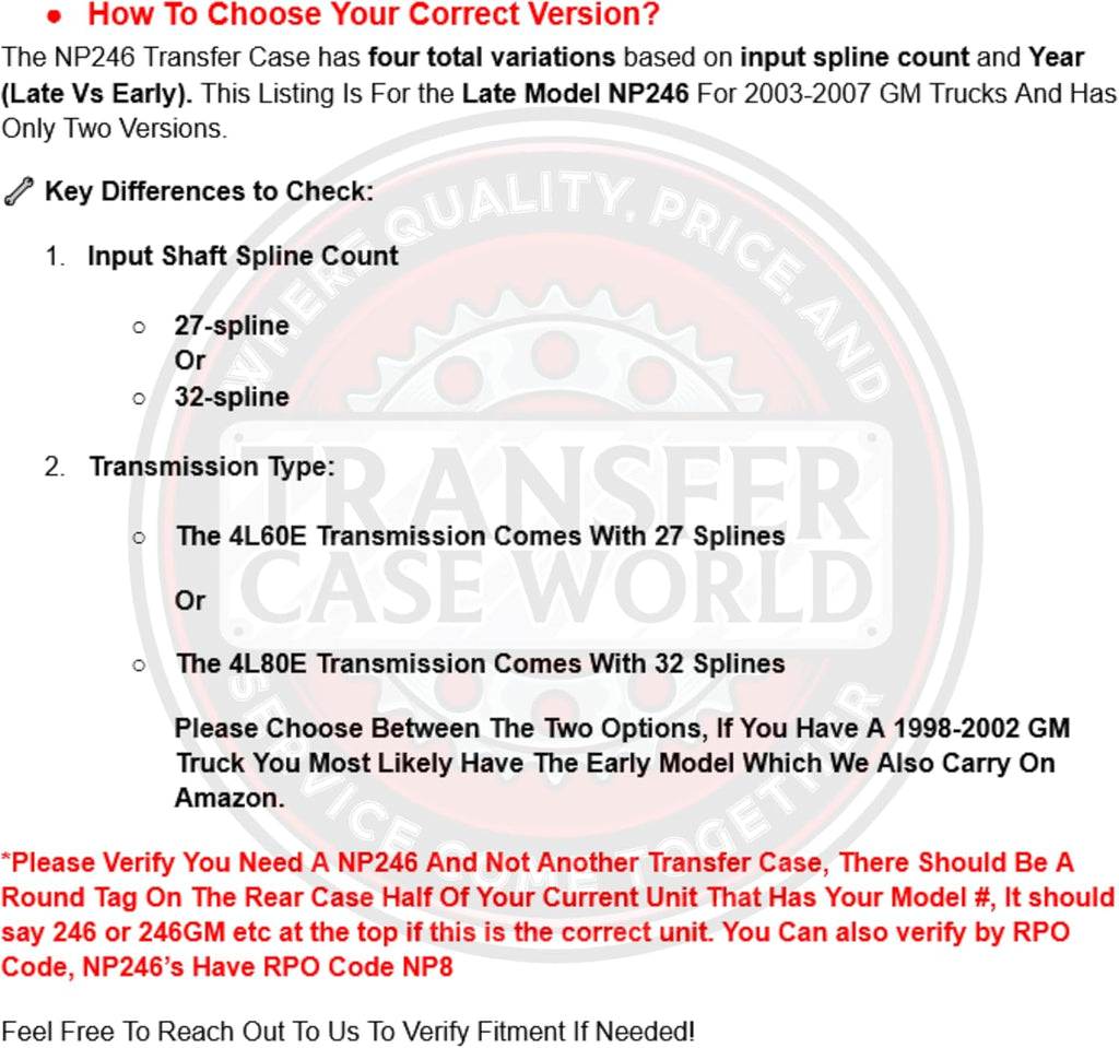 4L80E Master Rebuild Kit 1991-2013 NP246 OEM - image 3