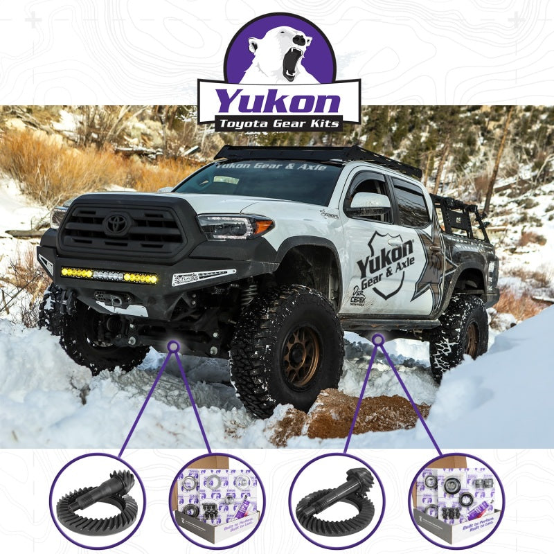 Yukon Gear Ring & Pinion Gear Kit Front & Rear for Toyota 8/8IFS Diff (w/Factory Locker) 4.30 Ratio - YGKT006-430-4