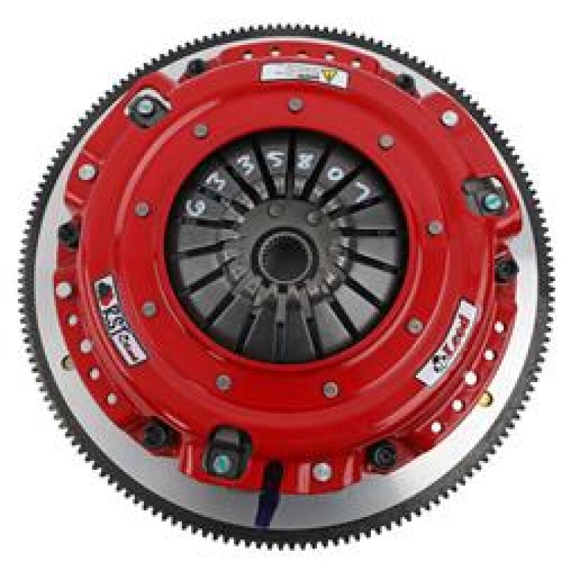 McLeod RXT Twin Disc Clutch Kit 18-23 Ford Mustang RST 1 1/8 x 26 Spline 164T 8 Bolt AL Flywheel - 6333807