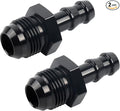 8AN Male to 3/8 in Barb Swivel Hose Fitting 2-Pack