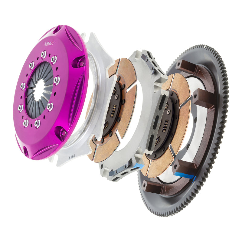 Exedy 1986-1989 Mazda RX-7 R2 Hyper Twin Cerametallic Clutch Sprung Center Disc Push Type Cove - ZM012SD