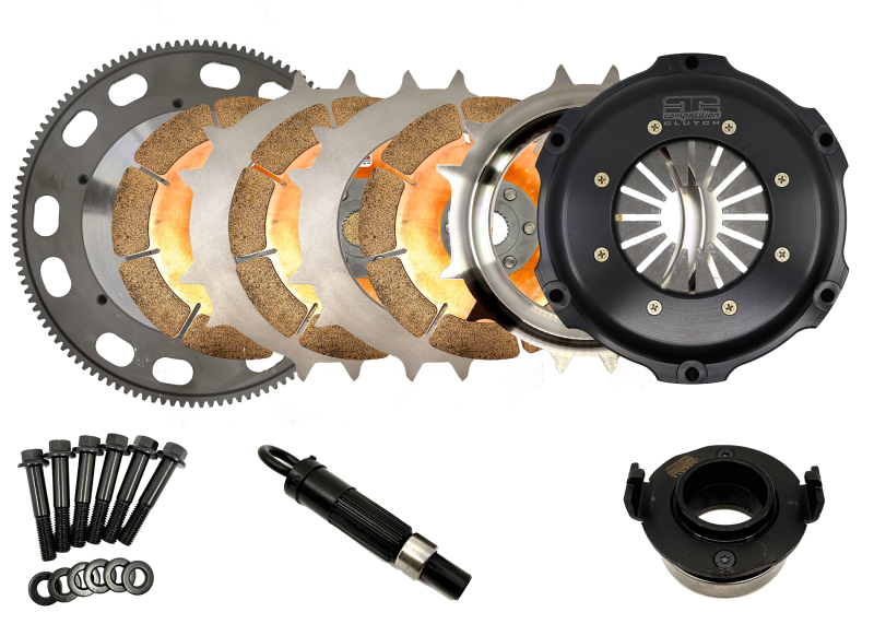 Competition Clutch Honda/Acura B Series 184mm Triple Disc Ceramic Clutch Kit - 1848026-3