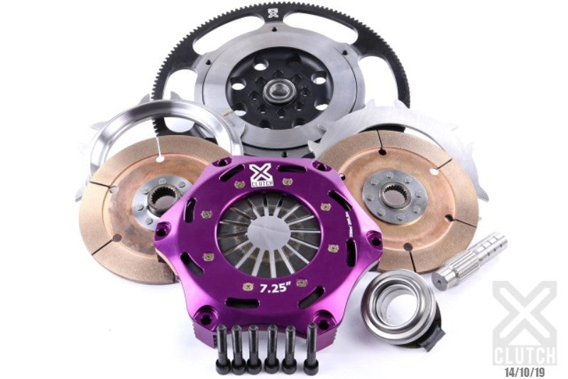 XClutch 17-21 Honda Civic Type R 2.0L 7.25in Twin Solid Ceramic Clutch Kit - XKHN18537-2E