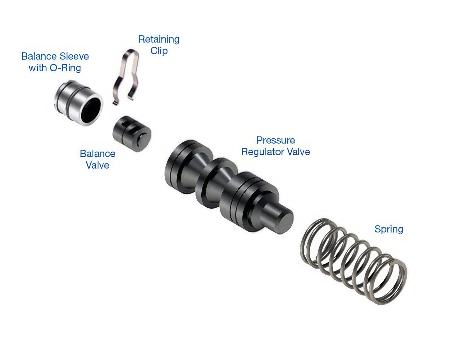 Sonnax Oversized Pressure Regulator Valve Kit for A4CF2 - 84741-03K