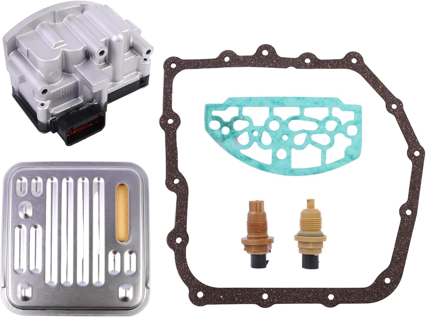 A604 41TE Transmission Solenoid Block and Filter Kit with Speed Sensors 2.4L 1989-2010 OEM