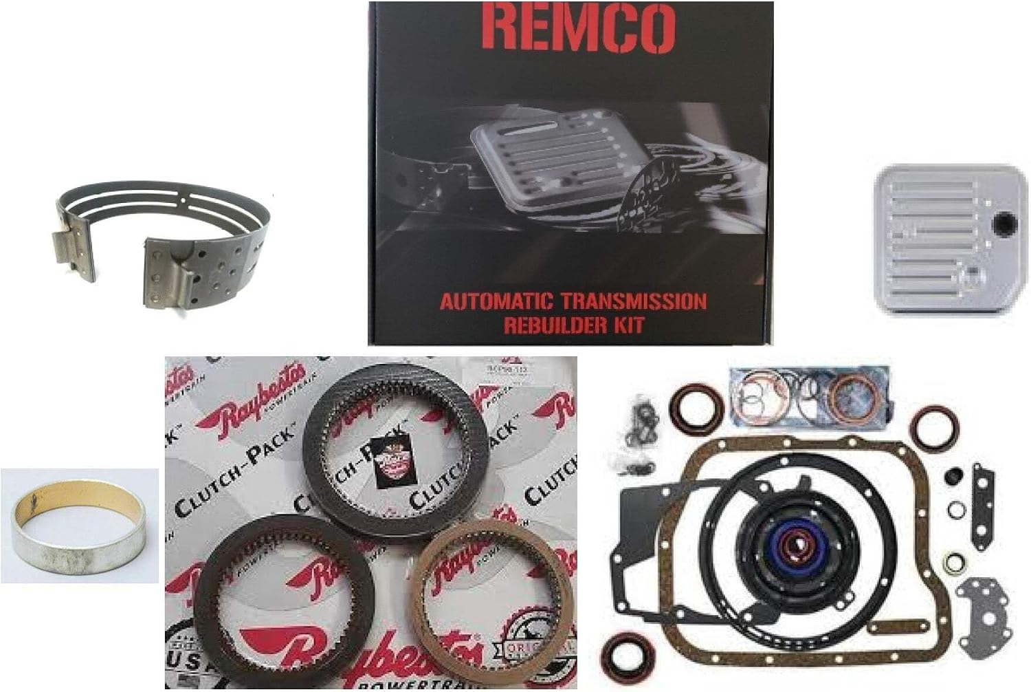 A618 Master Rebuild Kit with Raybestos Clutches, Front Band, Pump Bushing and Filter 2003-Up OEM