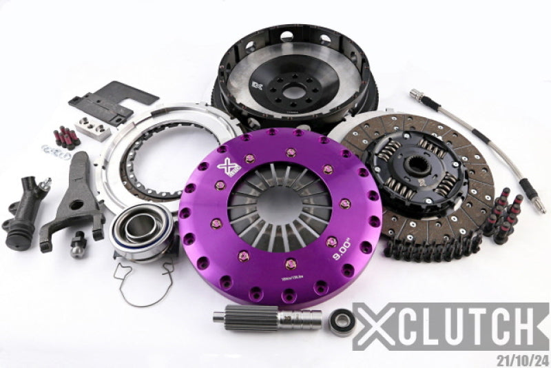 XClutch 93-01 Toyota Chaser Tourer V 2.5L 1JZGTE 9in Twin Sprung Organic Clutch Kit - XKTY23597-2A