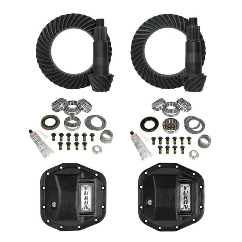 Yukon Gear Jeep JL/JT Stage 2 Re-Gear Kit w/Covers Dana 44 - 4.56 Ratio/28 Spline - YGK067STG2