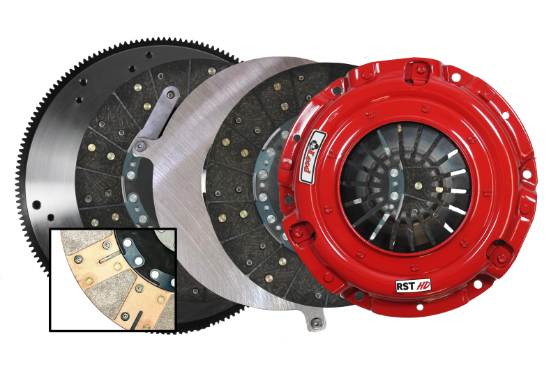 McLeod Racing RST HD Twin w/ Steel Flywheel - 15-23 Ford Mustang 2.3L EcoBoost - 1 x 23M Spline - 64388-25MD
