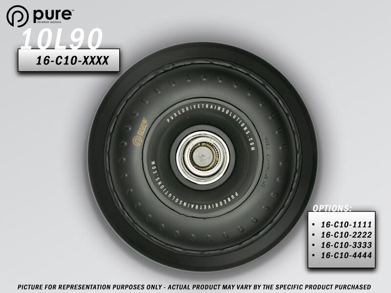 Pure Drivetrain 10L80/10L90 Chevy High Performance Billet Torque Converter - Small Blower w/ 6.2 LT4 - 16-C10-1111