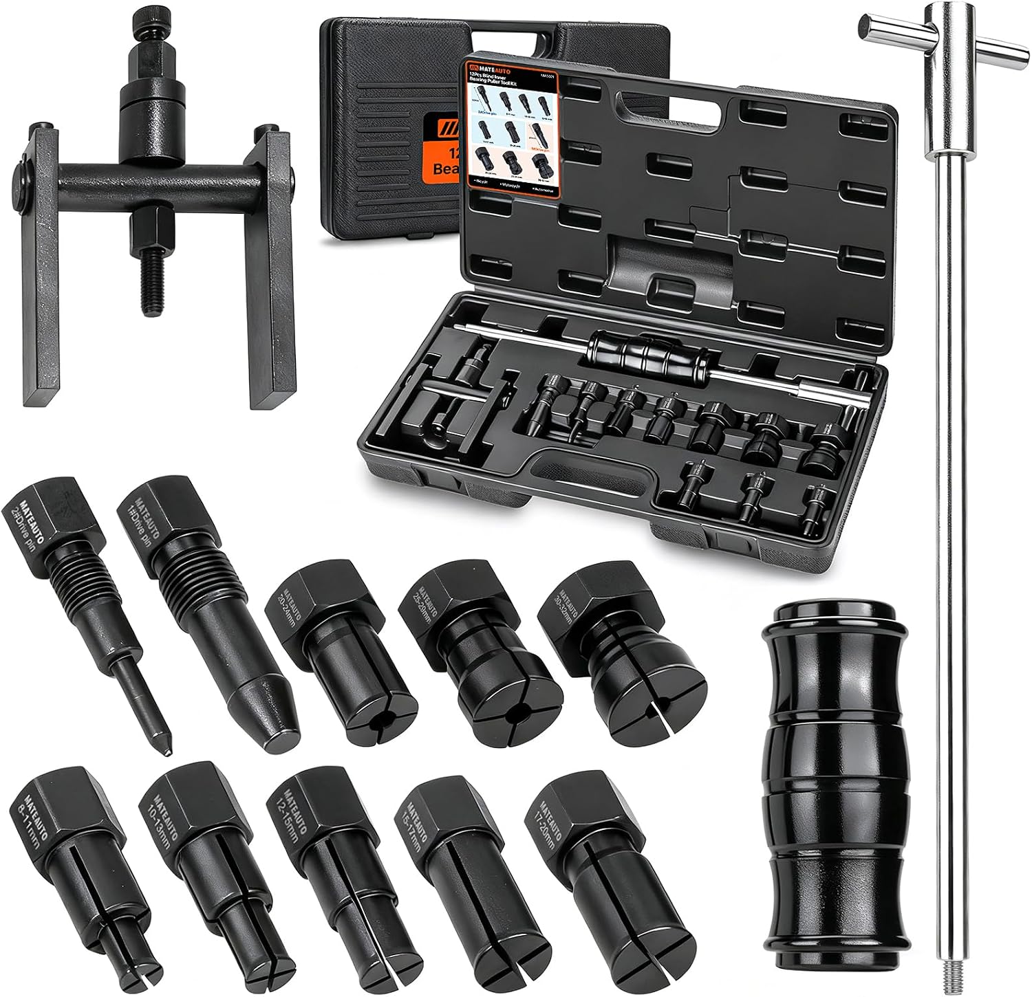 Blind Hole Internal Bearing Puller Set 12 Piece with Slide Hammer OEM
