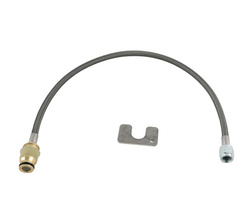McLeod Steel Braided Qwik Disconnect Line 24in - Male To An4F - 139204-24