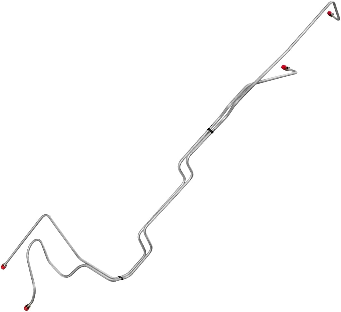 C4 5/16 in. OE Steel Transmission Cooler Lines 2-Piece 1966 Ford Mustang V8 Inline Tube OEM