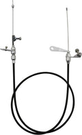 C6 Stainless Steel Braided Kickdown Cable Kit 66-Inch Adjustable OEM