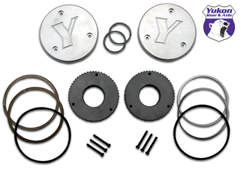 Yukon Gear Hardcore Drive Flange Kit For Dana 60 / 30 Spline Outer Stubs. Non-Engraved Caps - YHC50004