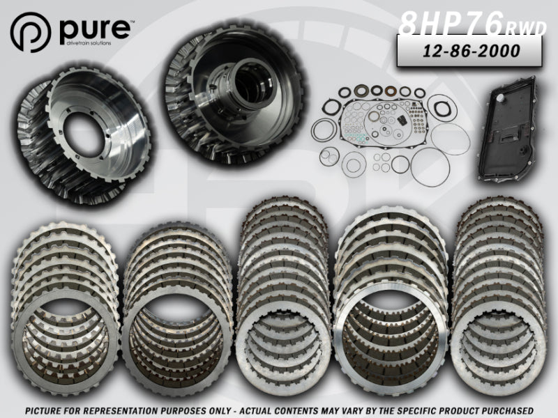Pure Drivetrain 8HP76 High Performance Transmission Hard Parts Kit - RWD - Stage 2 - 12-86-2000
