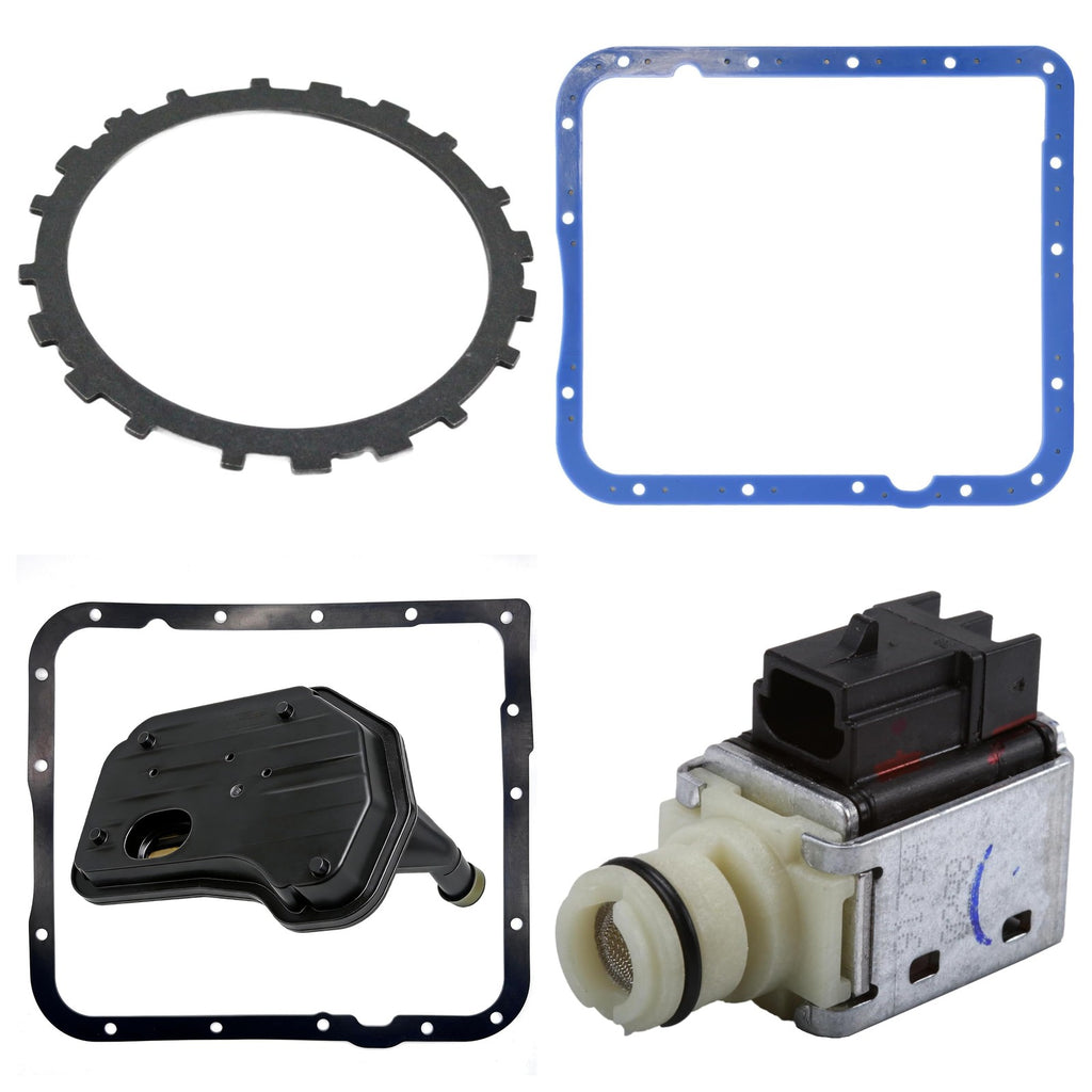 4L65E Master Rebuild Kit - Frictions & Steels, Gaskets & Seals, Filter, Shift Kit, Servo, Solenoids, Bushings (7-Piece)