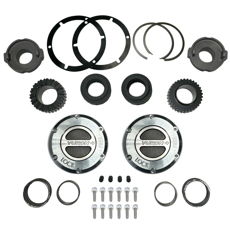 Yukon Gear 05-22 Ford F250/F350/F450/F550 Superduty 35-Spline Hardcore Locking Hub Set - YHC70011
