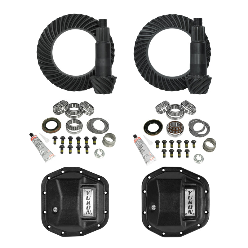 Yukon Gear Stage 2 Jeep JL/JT Re-Gear Kit w/Covers & D44 Front & Rear in a 5.13 Ratio - YGK069STG2