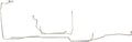 E4OD 5/16 in. OE Steel Transmission Cooler Lines 4-Piece Ford Truck 4WD Inline Tube 1994-1997 OEM