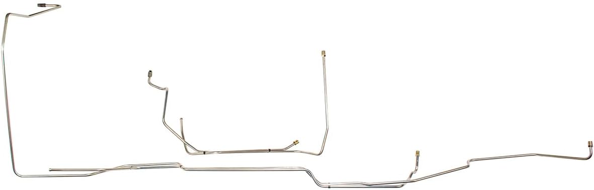 E4OD 5/16 in. OE Steel Transmission Cooler Lines 4-Piece Ford Truck 4WD Inline Tube 1994-1997 OEM